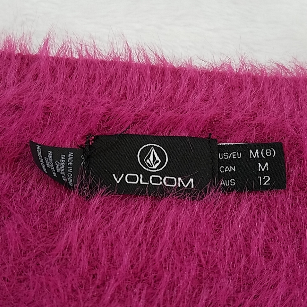 *NWT Volcom Fuchsia Long Sleeve Ultra Soft Sweater - Picture 6 of 8